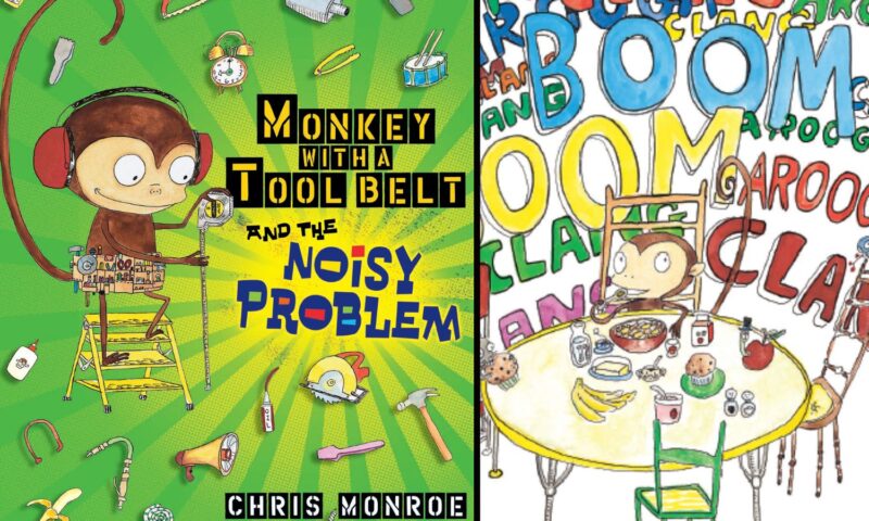 L'importanza della creatività nei bambini, nell'albo illustrato Monkey with a tool belt and the noisy problem